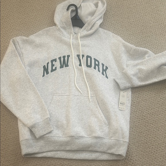 No Boundaries Tops - No Boundaries Light Gray New York Hoodie